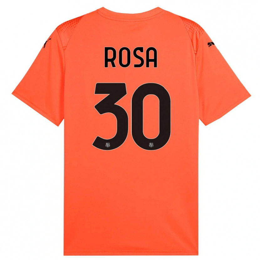Danxen Homem Enrico Rosa #30 Preto Laranja Camisola Guarda-Redes 2025/26 Camisa