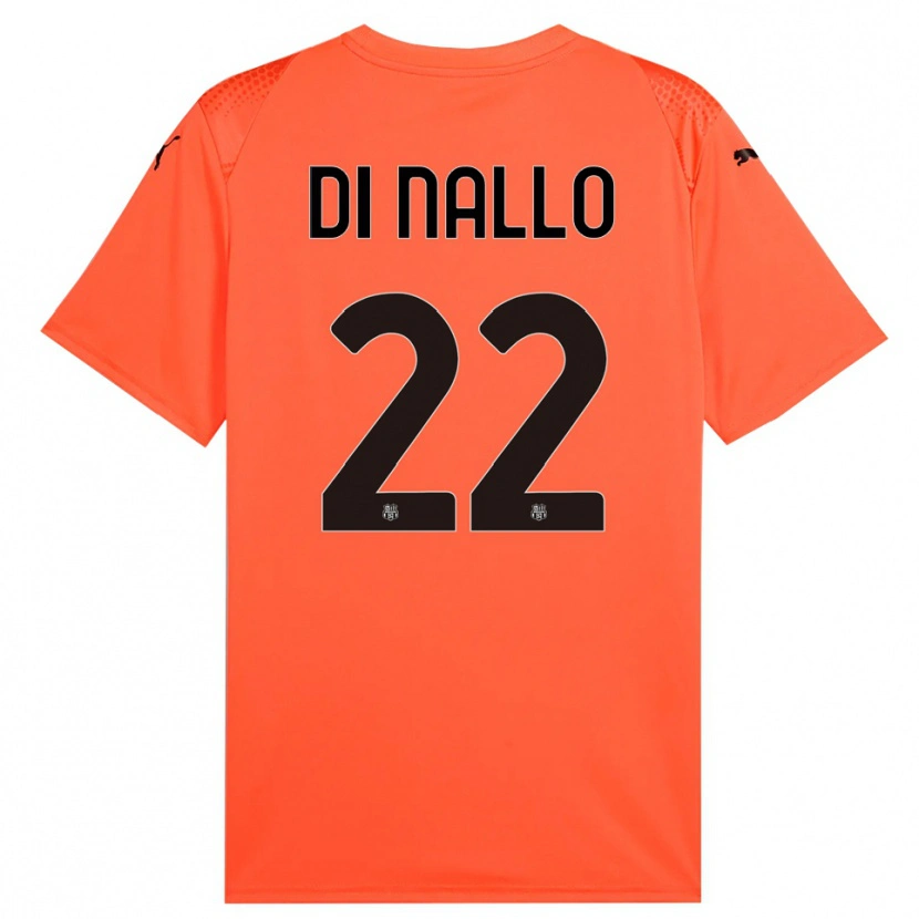 Danxen Homem Erica Di Nallo #22 Preto Laranja Camisola Guarda-Redes 2025/26 Camisa