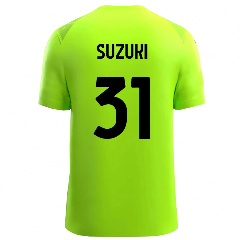 Danxen Homem Zion Suzuki #31 Preto Verde Grama Camisola Guarda-Redes 2025/26 Camisa