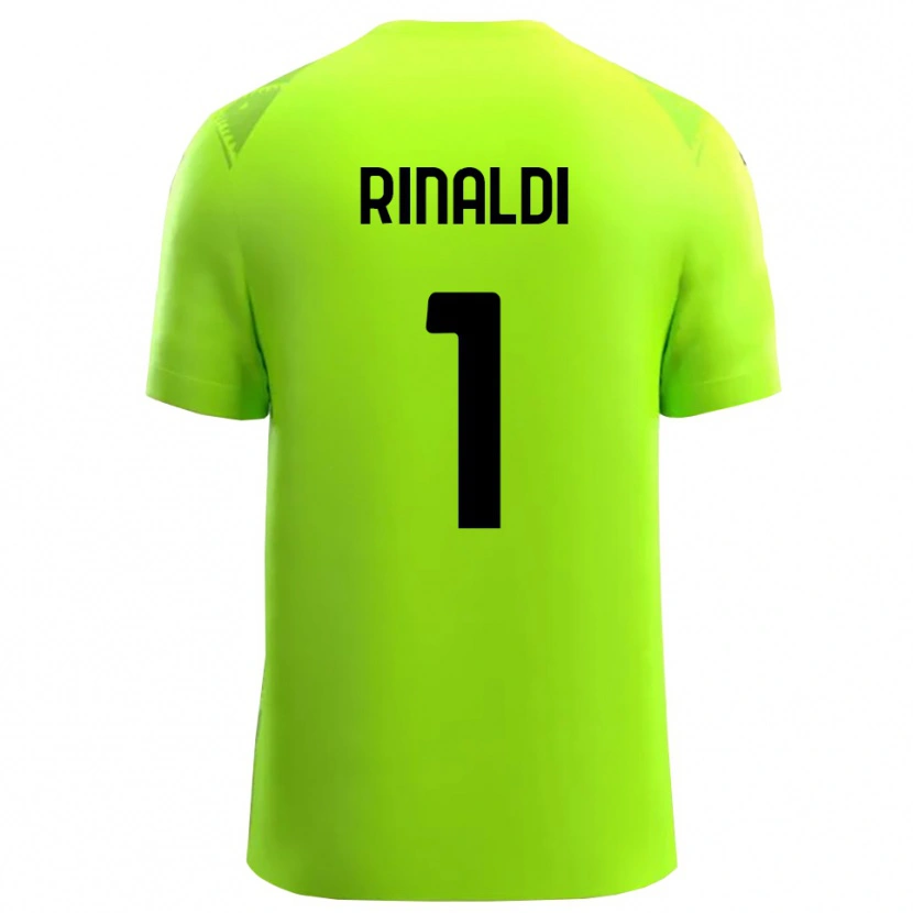 Danxen Homem Filippo Rinaldi #1 Preto Verde Grama Camisola Guarda-Redes 2025/26 Camisa