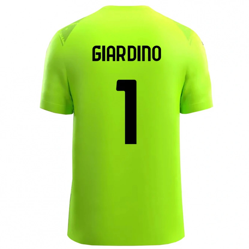 Danxen Homem Andrea Giardino #1 Preto Verde Grama Camisola Guarda-Redes 2025/26 Camisa