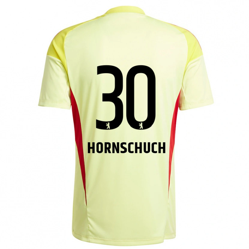 Danxen Homem Sarah Hornschuch #30 Amarelo Claro Preto Camisola Guarda-Redes 2025/26 Camisa