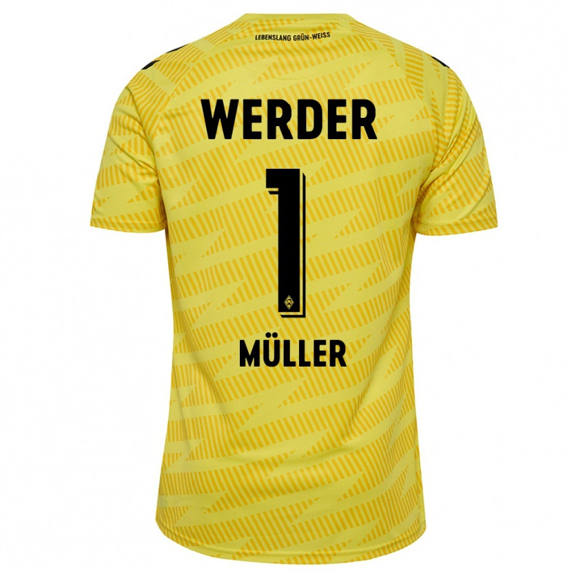 Danxen Homem Vincent Müller #1 Preto Amarelo Camisola Guarda-Redes 2025/26 Camisa