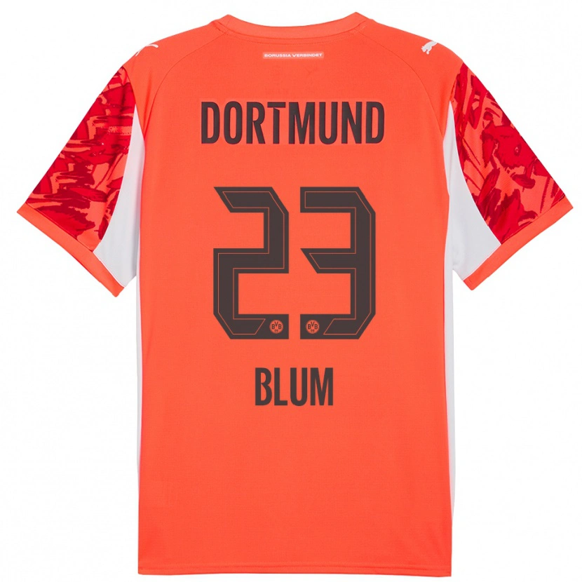 Danxen Homem Caroline Blum #23 Laranja Vermelho Camisola Guarda-Redes 2025/26 Camisa