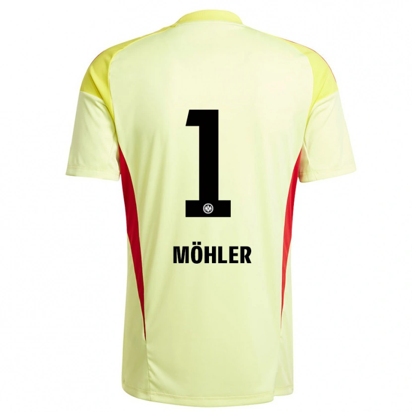 Danxen Homem Emil Möhler #1 Amarelo Claro Preto Camisola Guarda-Redes 2025/26 Camisa