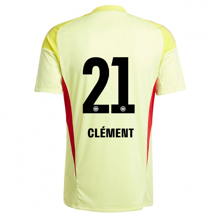 Danxen Homem Noah Clément #21 Amarelo Claro Preto Camisola Guarda-Redes 2025/26 Camisa