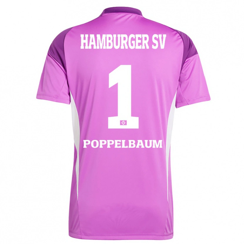 Danxen Homem Colin Poppelbaum #1 Roxo Lilás Branco Camisola Guarda-Redes 2025/26 Camisa