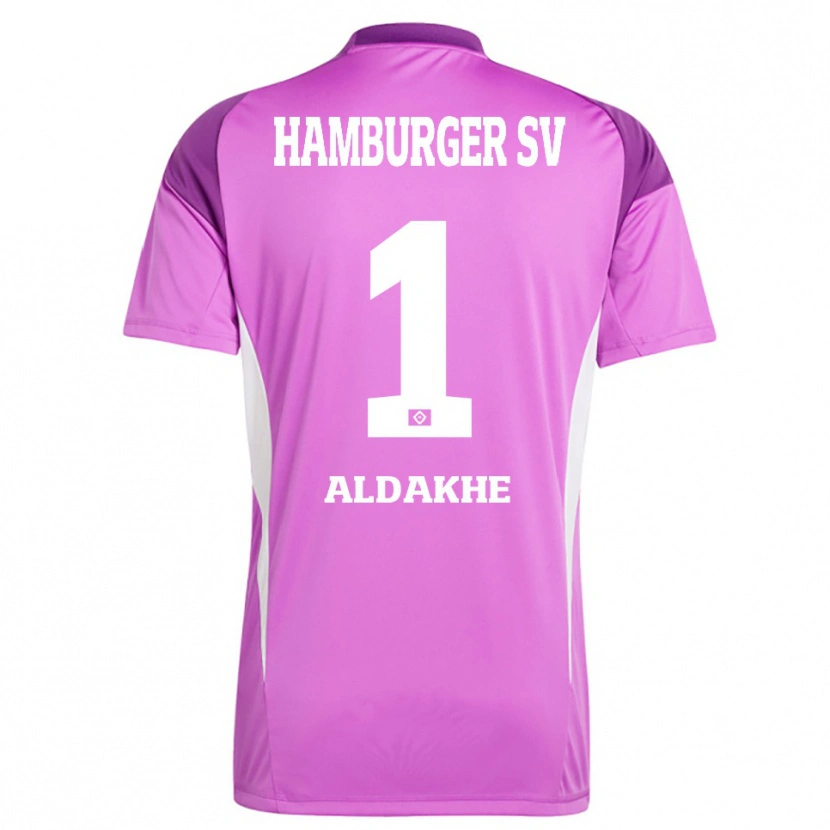 Danxen Homem Ather Aldakhe #1 Roxo Lilás Branco Camisola Guarda-Redes 2025/26 Camisa