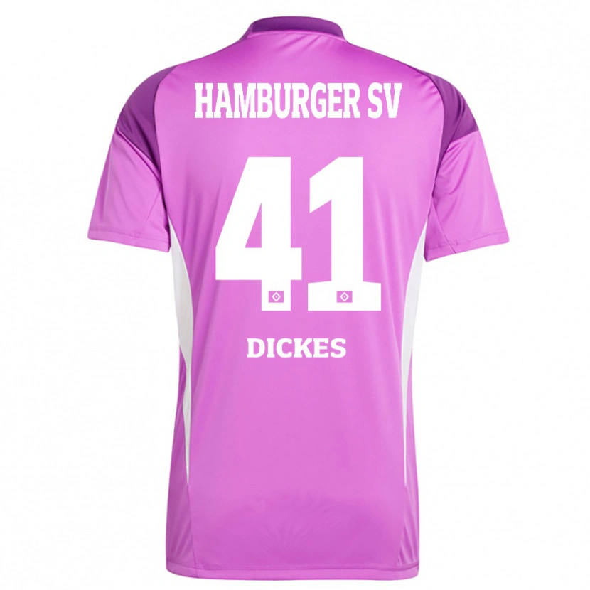 Danxen Homem Fernando Dickes #41 Roxo Lilás Branco Camisola Guarda-Redes 2025/26 Camisa