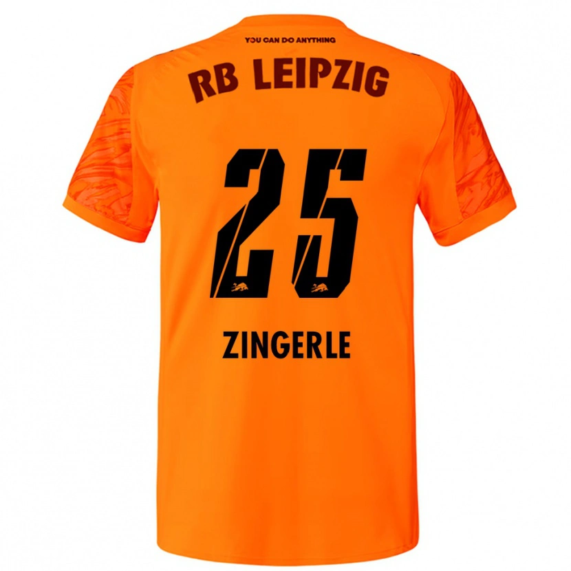 Danxen Homem Leopold Zingerle #25 Laranja Vermelho Camisola Guarda-Redes 2025/26 Camisa