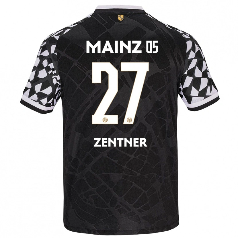 Danxen Homem Robin Zentner #27 Branco Preto Camisola Guarda-Redes 2025/26 Camisa