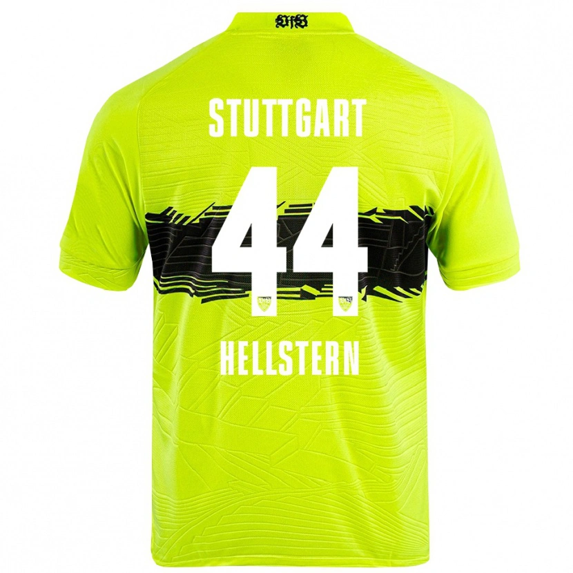 Danxen Homem Florian Hellstern #44 Preto Amarelo Verde Camisola Guarda-Redes 2025/26 Camisa