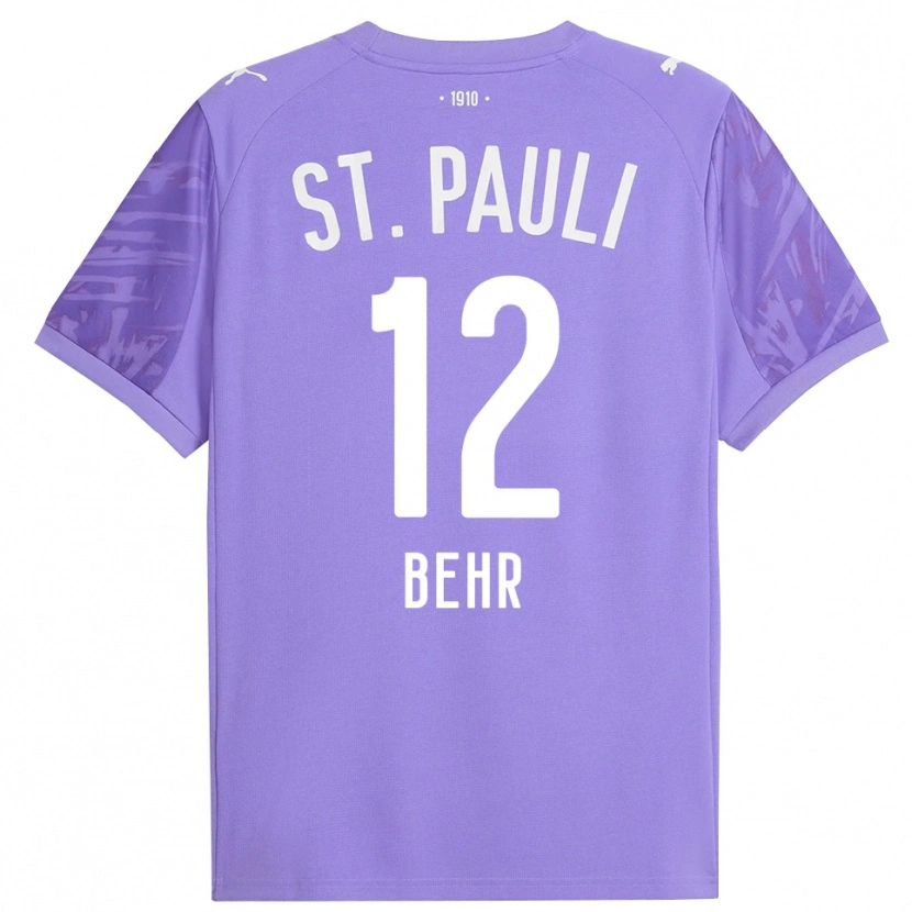 Danxen Homem Juri Behr #12 Preto Roxo Médio Camisola Guarda-Redes 2025/26 Camisa
