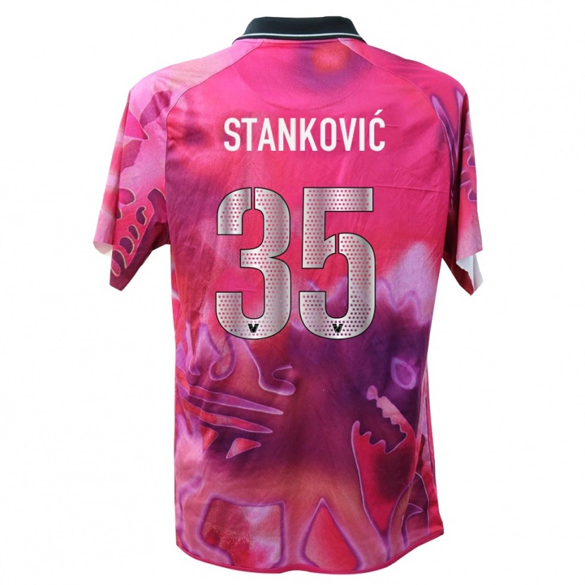 Danxen Homem Filip Stanković #35 Rosa Profundo Camisola Guarda-Redes 2025/26 Camisa