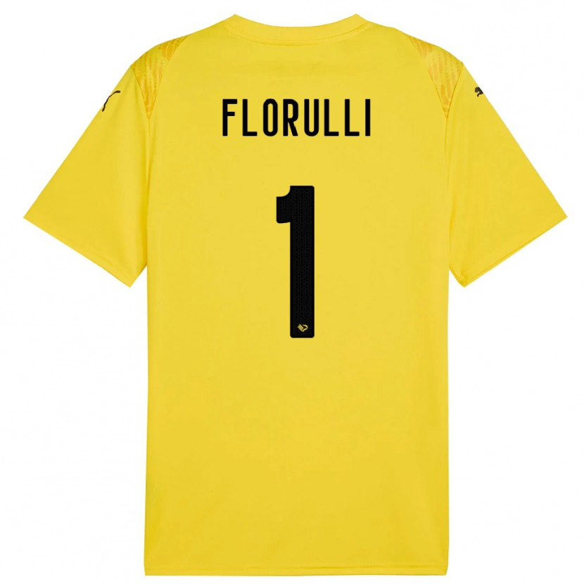 Danxen Homem Gerlando Florulli #1 Amarelo Preto Camisola Guarda-Redes 2025/26 Camisa