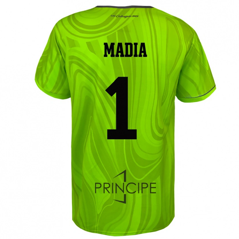 Danxen Homem Lorenzo Madia #1 Preto Verde Amarelo Camisola Guarda-Redes 2025/26 Camisa