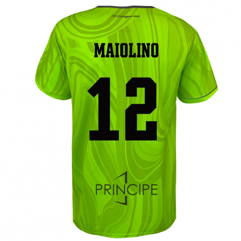 Danxen Homem Alex Maiolino #12 Preto Verde Amarelo Camisola Guarda-Redes 2025/26 Camisa