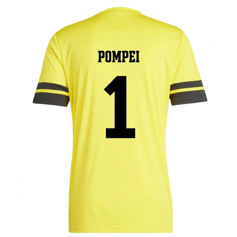 Danxen Homem Thomas Pompei #1 Amarelo Preto Camisola Guarda-Redes 2025/26 Camisa