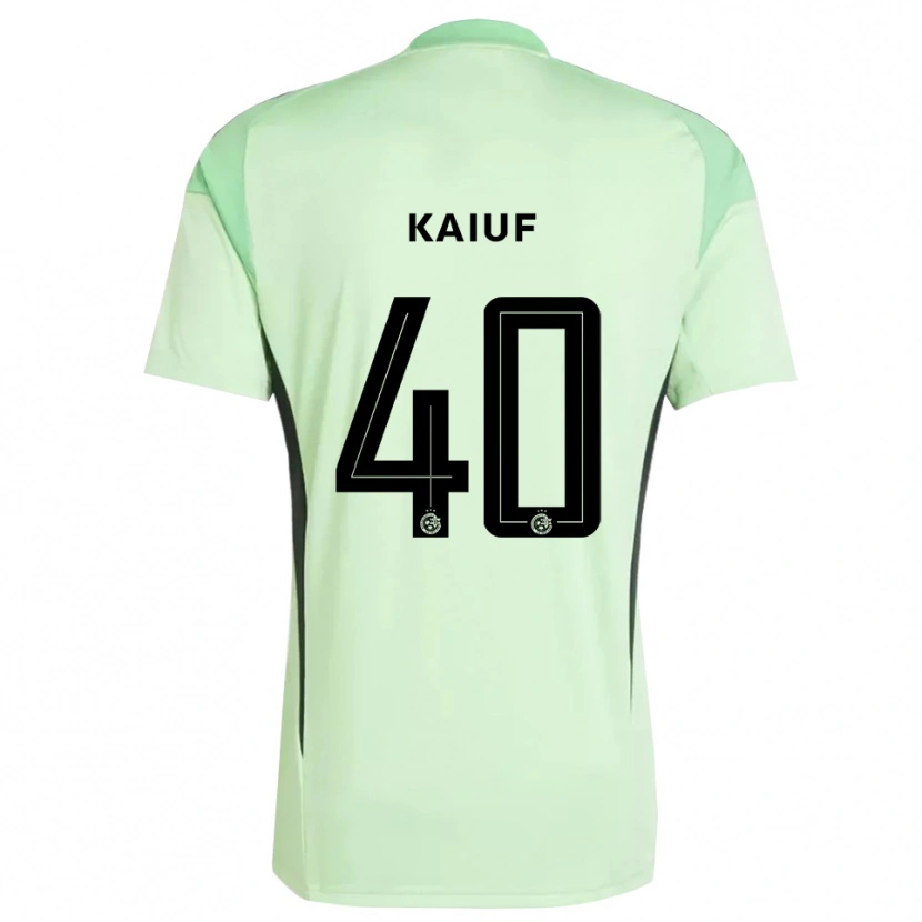 Danxen Homem Sharif Kaiuf #40 Preto Verde Claro Camisola Guarda-Redes 2025/26 Camisa