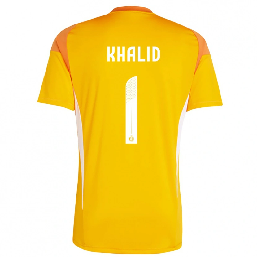 Danxen Homem Sara Khalid #1 Branco Laranja Amarelo Camisola Guarda-Redes 2025/26 Camisa