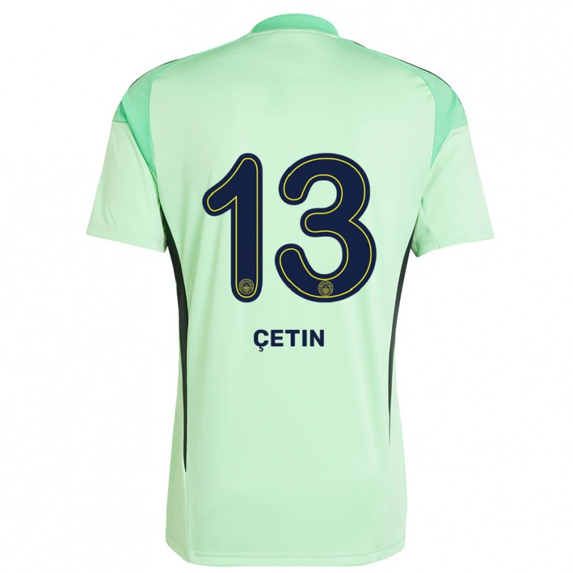 Danxen Homem Tarık Çetin #13 Preto Verde Claro Camisola Guarda-Redes 2025/26 Camisa