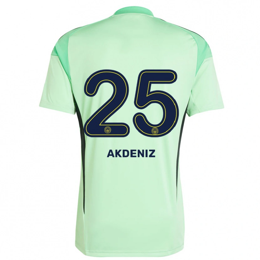 Danxen Homem Zeynep Akdeniz #25 Preto Verde Claro Camisola Guarda-Redes 2025/26 Camisa