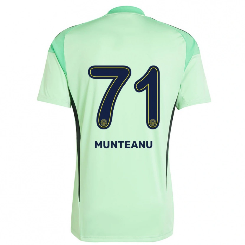 Danxen Homem Natalia Munteanu #71 Preto Verde Claro Camisola Guarda-Redes 2025/26 Camisa