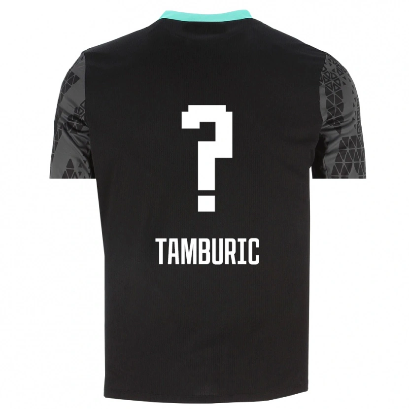 Danxen Homem Vukasin Tamburic #0 Preto Cinza Escuro Camisola Guarda-Redes 2025/26 Camisa