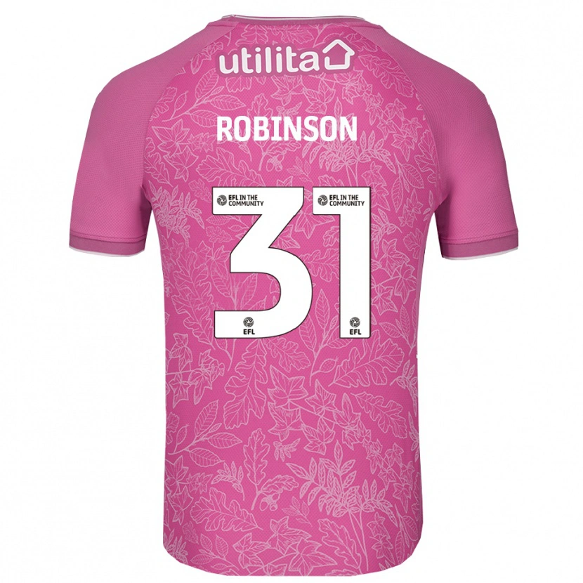Danxen Homem Leah Robinson #31 Preto Rosa Camisola Guarda-Redes 2025/26 Camisa