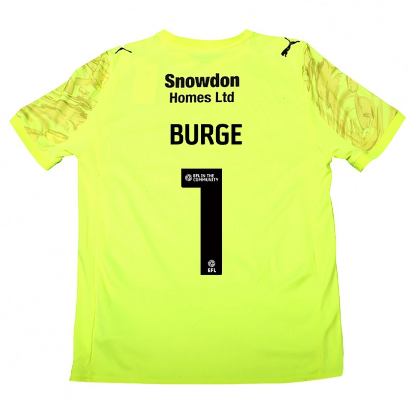 Danxen Homem Lee Burge #1 Verde Fluorescente Camisola Guarda-Redes 2025/26 Camisa
