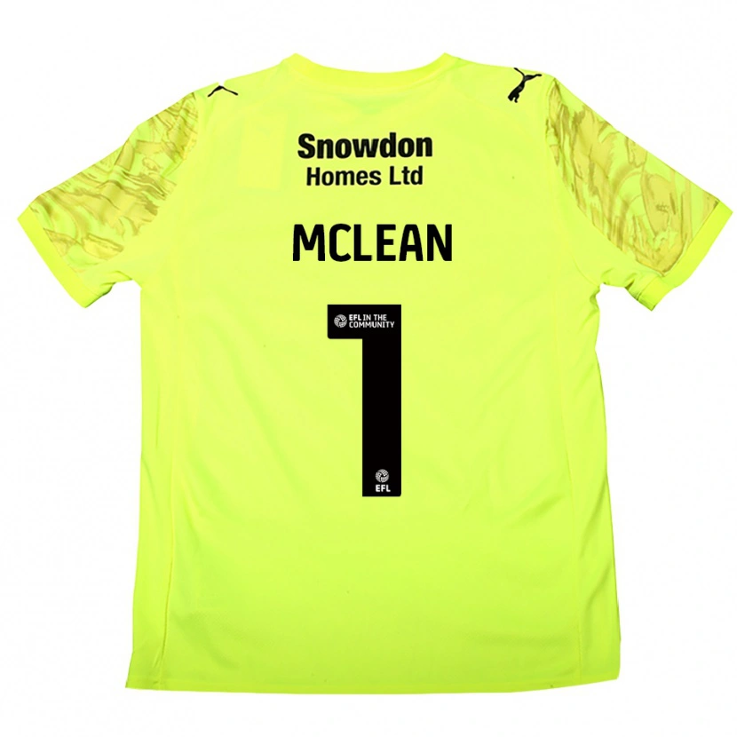 Danxen Homem Katie Mclean #1 Verde Fluorescente Camisola Guarda-Redes 2025/26 Camisa