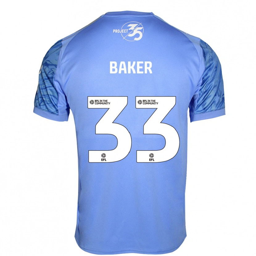 Danxen Homem Zak Baker #33 Azul Royal Camisola Guarda-Redes 2025/26 Camisa