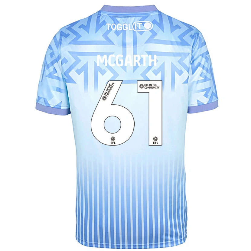 Danxen Homem Ethan McGarth #61 Branco Azul Claro Camisola Guarda-Redes 2025/26 Camisa