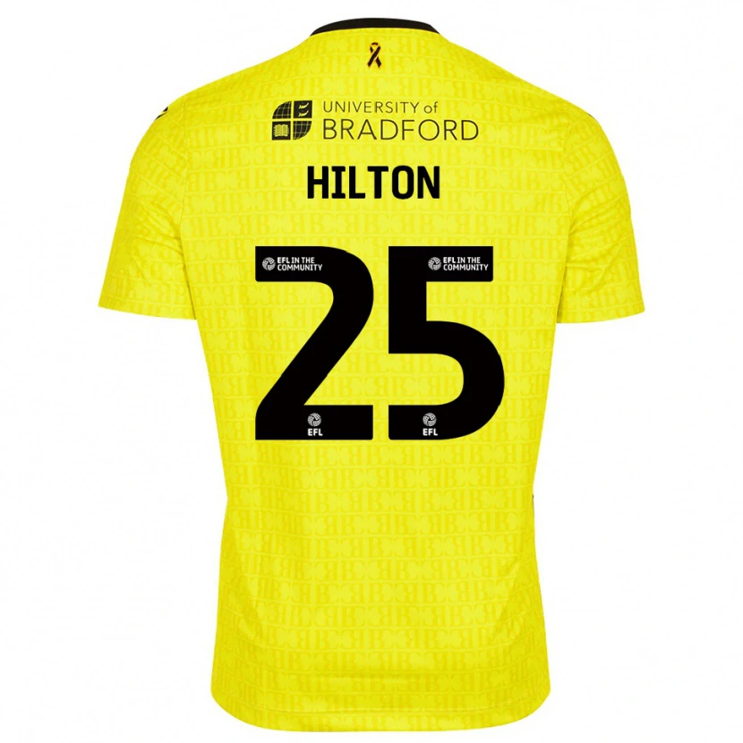 Danxen Homem Joe Hilton #25 Preto Amarelo Camisola Guarda-Redes 2025/26 Camisa