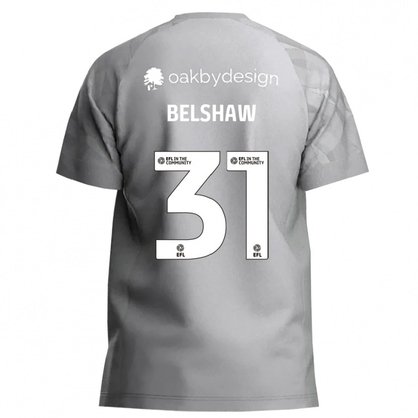 Danxen Homem James Belshaw #31 Cinza Escuro Camisola Guarda-Redes 2025/26 Camisa