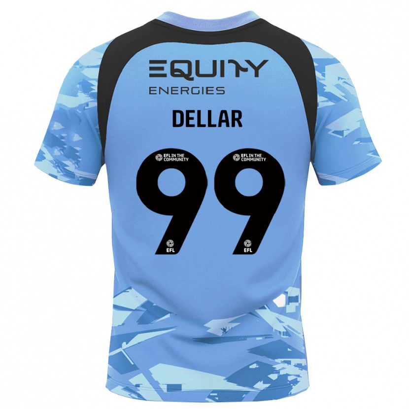 Danxen Homem Megan Dellar #99 Preto Azul Claro Camisola Guarda-Redes 2025/26 Camisa