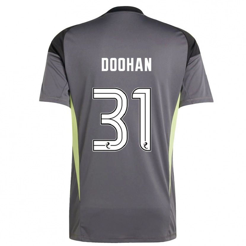 Danxen Homem Ross Doohan #31 Branco Cinza Camisola Guarda-Redes 2025/26 Camisa