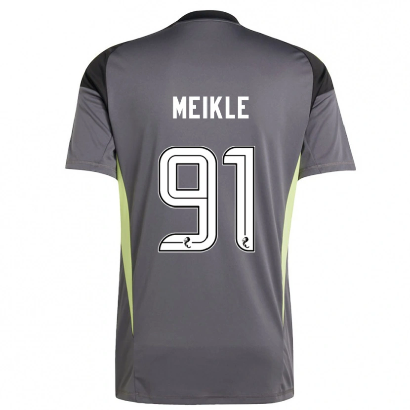 Danxen Homem Jamie Meikle #91 Branco Cinza Camisola Guarda-Redes 2025/26 Camisa