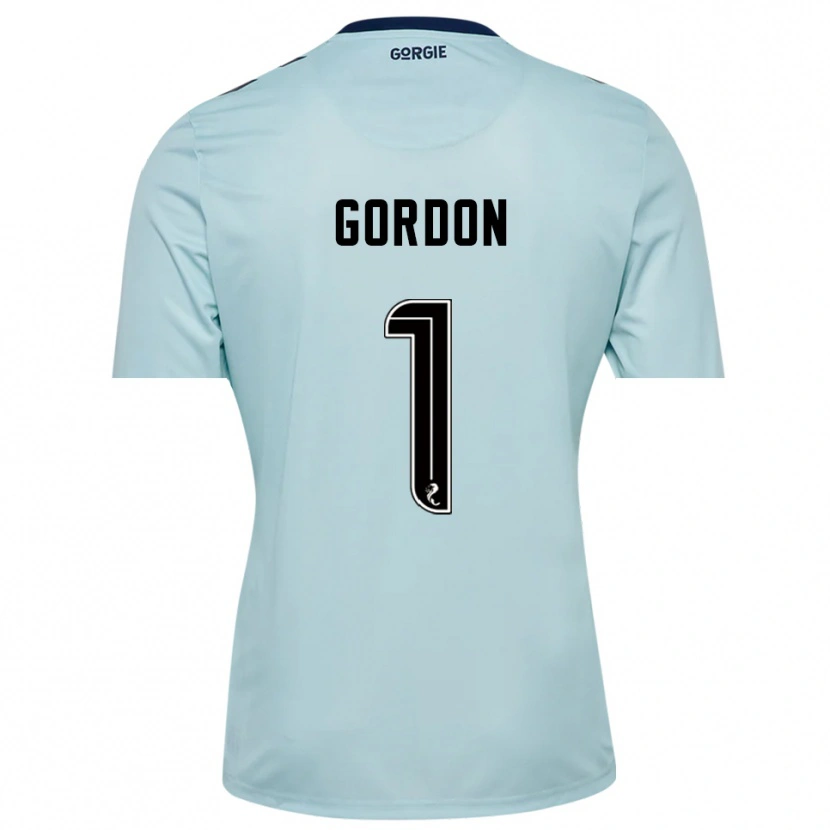 Danxen Homem Craig Gordon #1 Preto Azul Claro Camisola Guarda-Redes 2025/26 Camisa