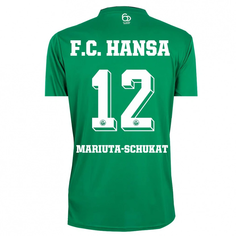 Danxen Homem Lara Mariuta-Schukat #12 Verde Escuro Branco Camisola Guarda-Redes 2025/26 Camisa