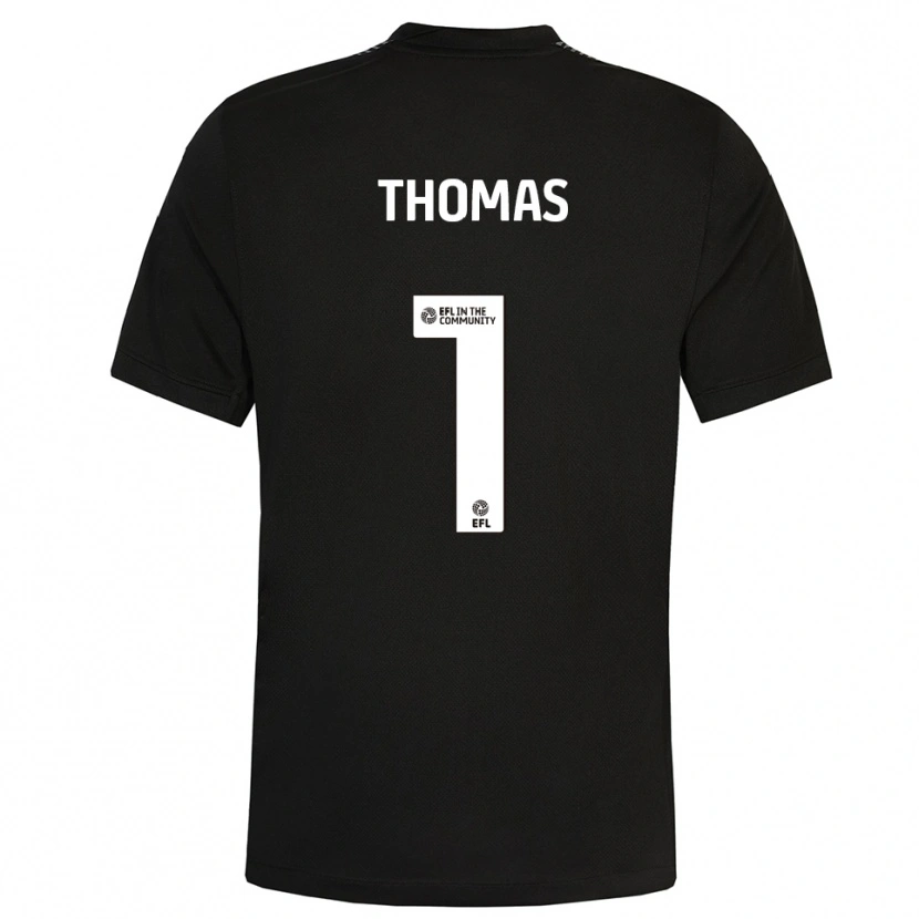 Danxen Homem Lucy Thomas #1 Preto Branco Camisola Guarda-Redes 2025/26 Camisa