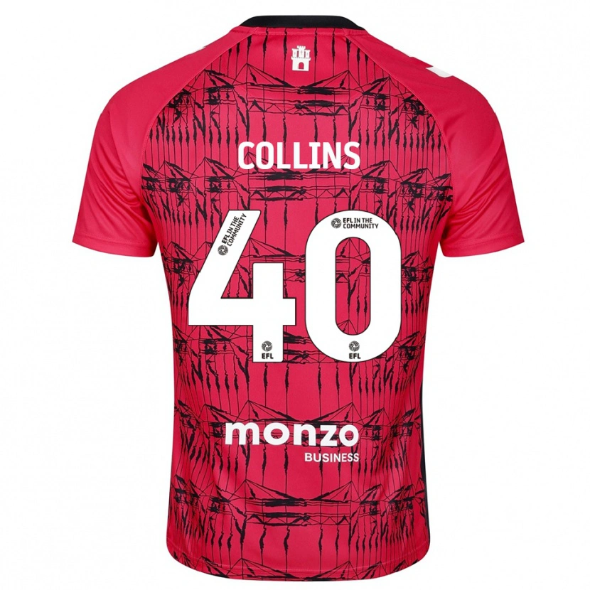 Danxen Homem Brad Collins #40 Branco Vermelho Camisola Guarda-Redes 2025/26 Camisa