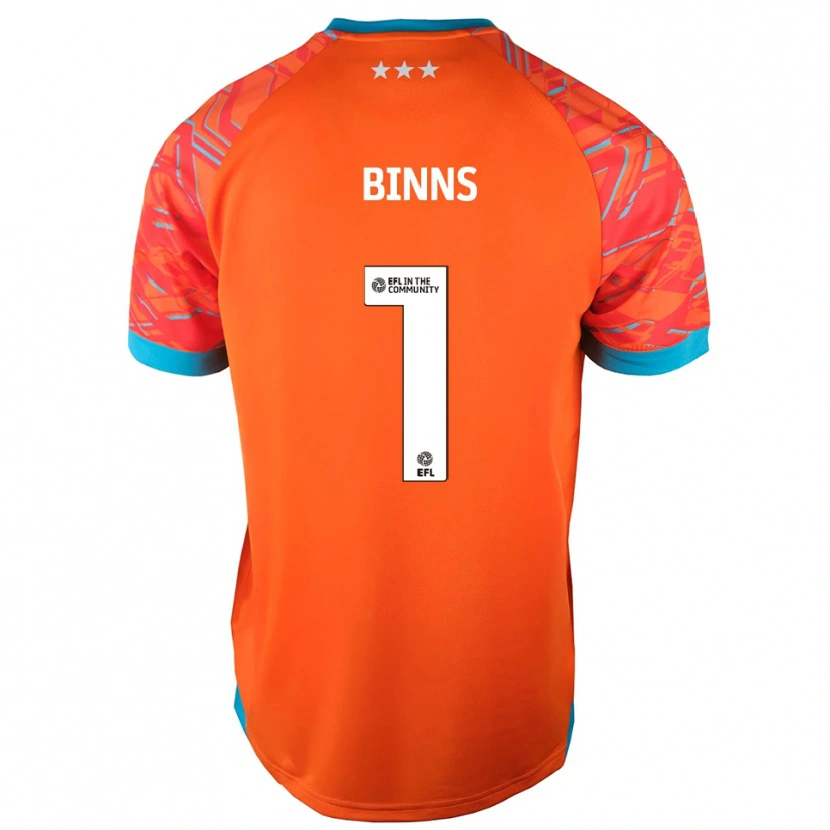Danxen Homem Charlie Binns #1 Branco Laranja Camisola Guarda-Redes 2025/26 Camisa