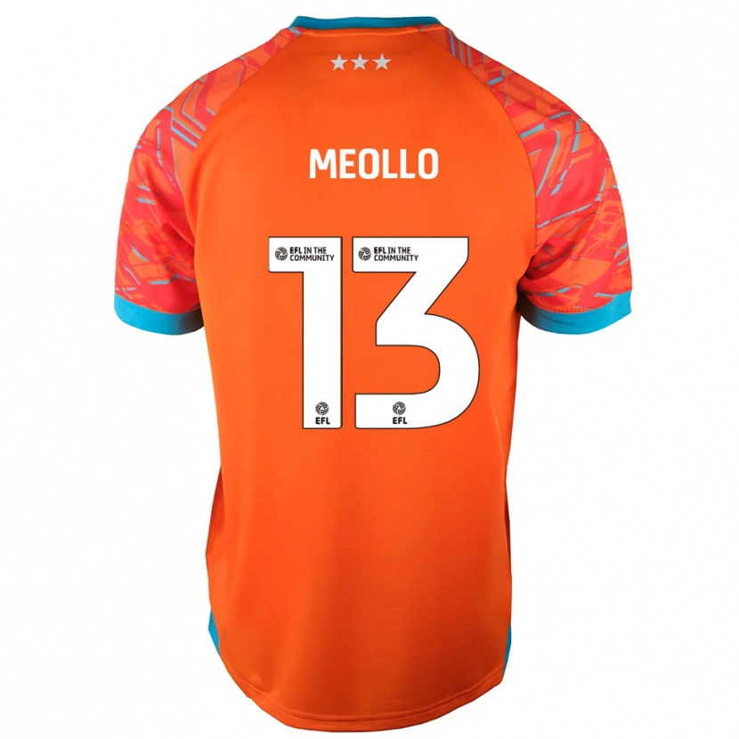 Danxen Homem Nina Meollo #13 Branco Laranja Camisola Guarda-Redes 2025/26 Camisa