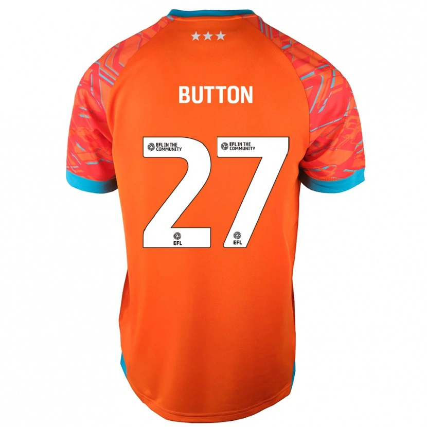 Danxen Homem David Button #27 Branco Laranja Camisola Guarda-Redes 2025/26 Camisa