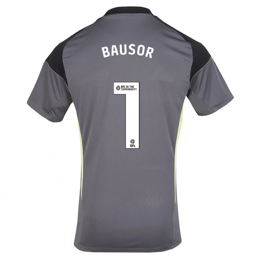 Danxen Homem Stevie Bausor #1 Branco Cinza Camisola Guarda-Redes 2025/26 Camisa