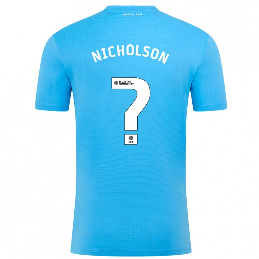 Danxen Homem Joseph Nicholson #0 Azul Branco Camisola Guarda-Redes 2025/26 Camisa