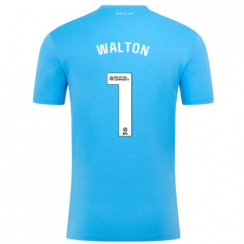 Danxen Homem Jack Walton #1 Azul Branco Camisola Guarda-Redes 2025/26 Camisa
