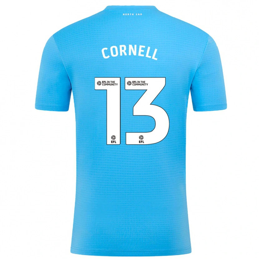 Danxen Homem David Cornell #13 Azul Branco Camisola Guarda-Redes 2025/26 Camisa