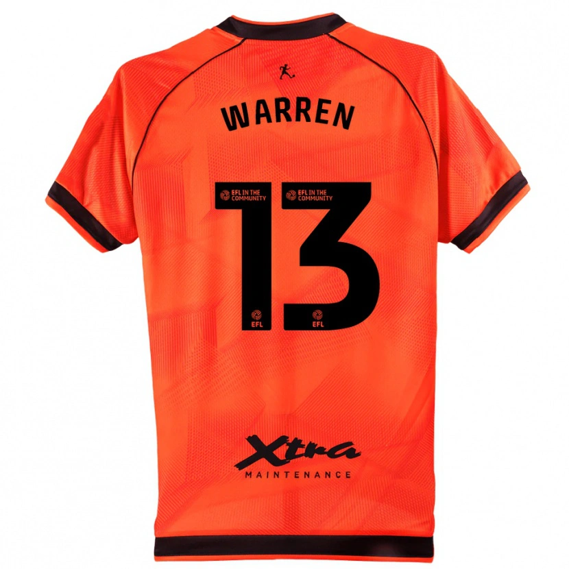 Danxen Homem Charlie Warren #13 Preto Laranja Camisola Guarda-Redes 2025/26 Camisa